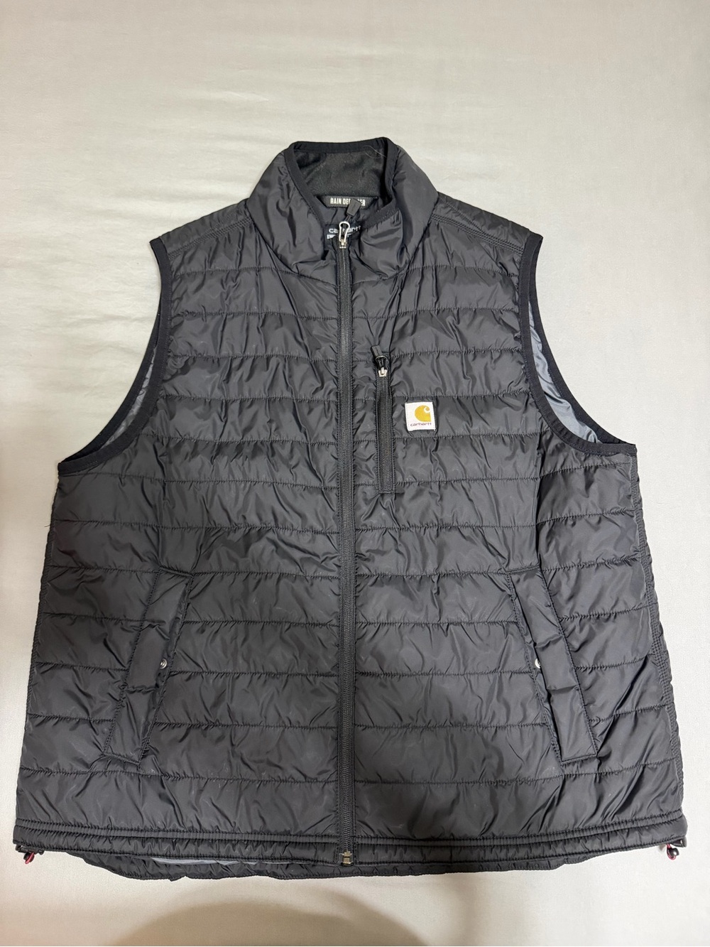 💥 MENS Carhartt Black Quilted Insulated Vest